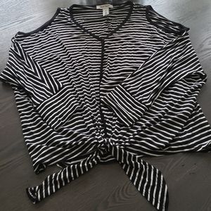 White House Black Market cold shoulder top